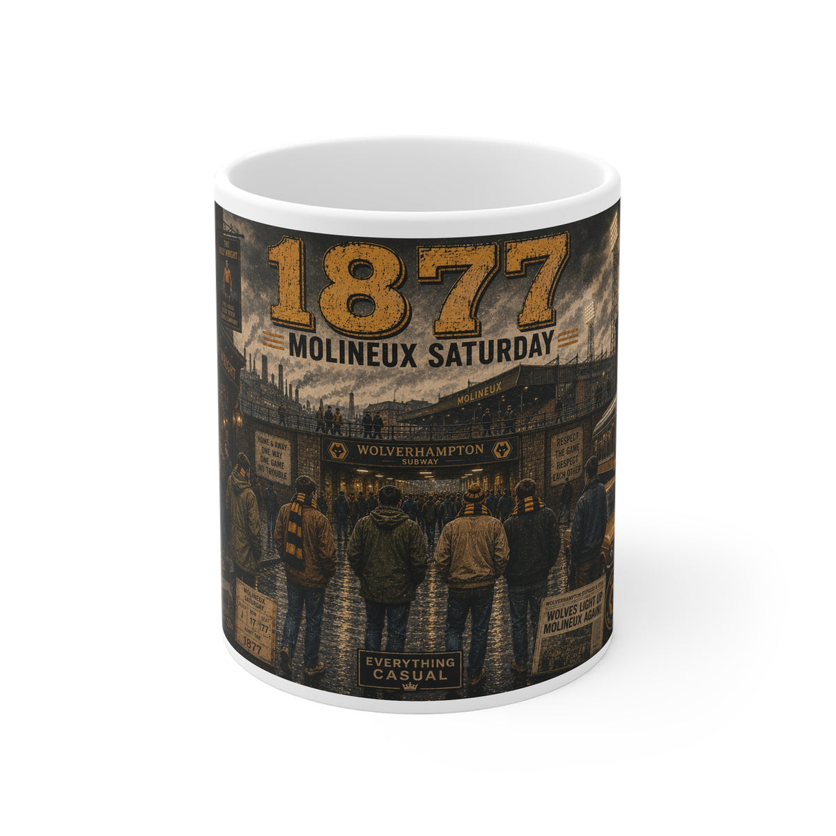 wolves mug front view