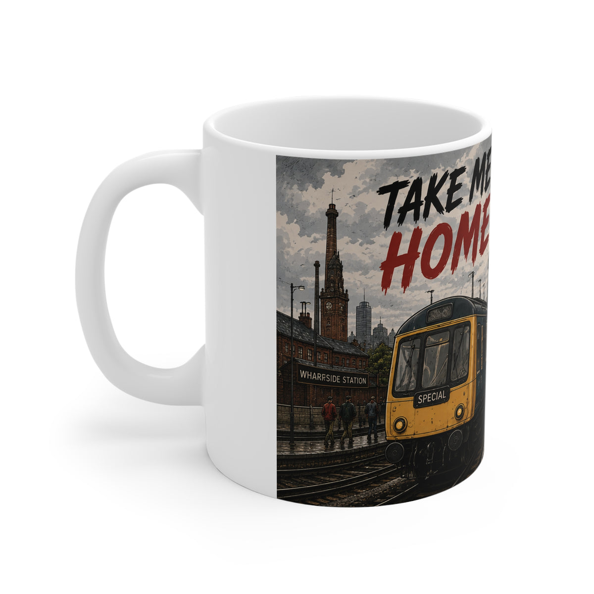 Manchester Take Me Home mug side view