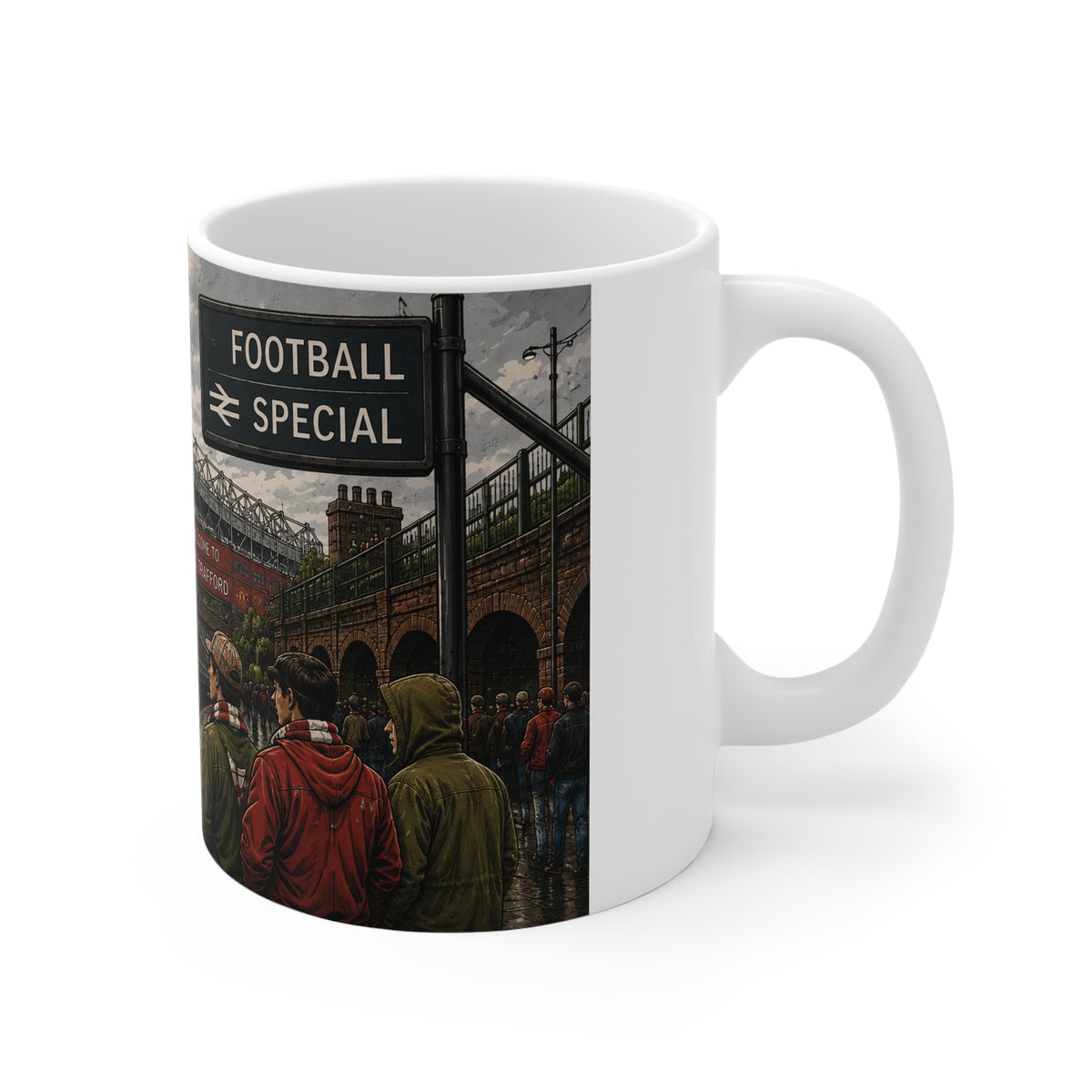 Manchester Take Me Home mug showing printed design