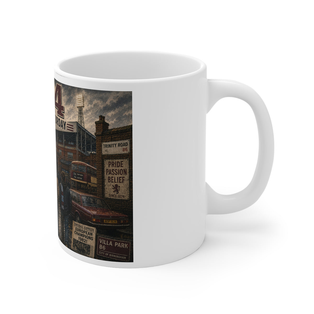 aston villa mug side view