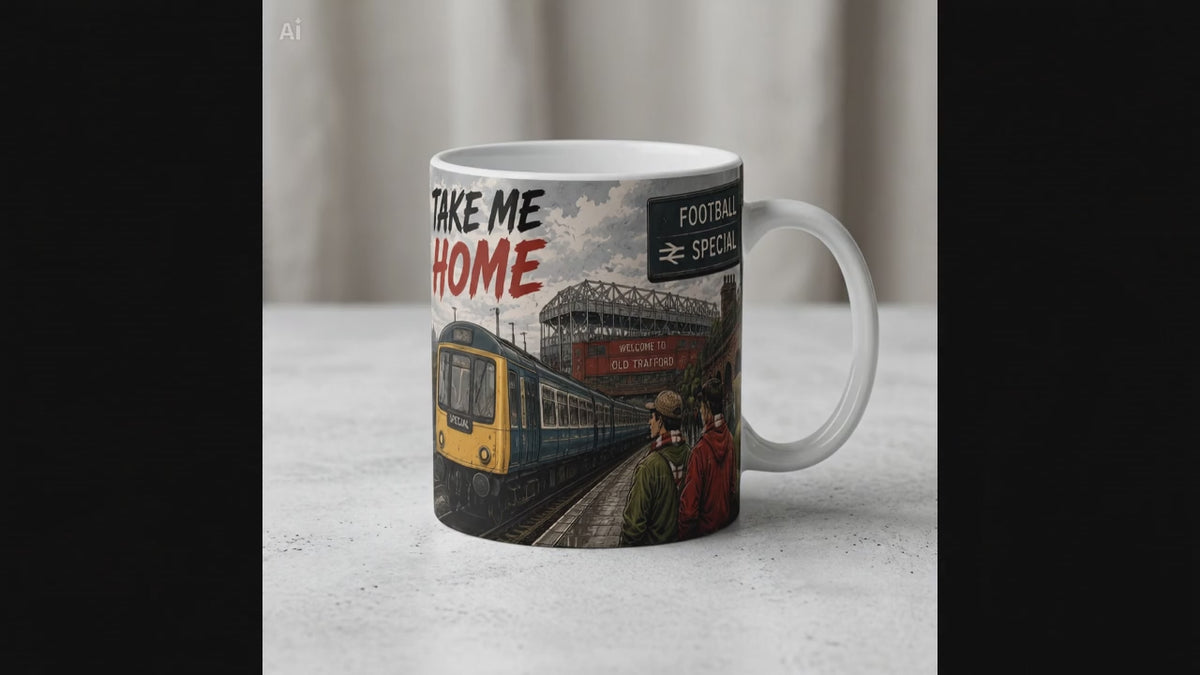 Manchester Take Me Home mug rotating product video