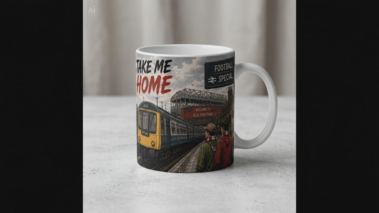 Manchester Take Me Home mug rotating product video